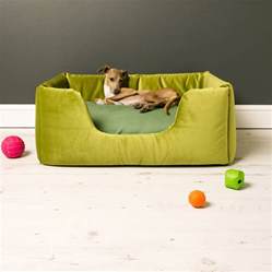 Charley Chau Deep Sided Dog Bed In Velour By Charley Chau