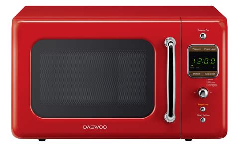 Daewoo Kor 7lrer Retro Countertop Microwave Oven 07 Cu Ft 700w Pure