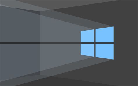 4k Windows 10 Gray Background Blue Logo Microsoft Windows 10