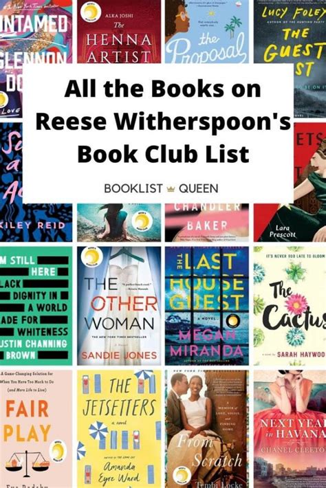 reese witherspoon book club list printable