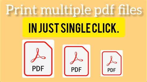 How To Print Multiple Pdf Files Without Opening Each One Youtube