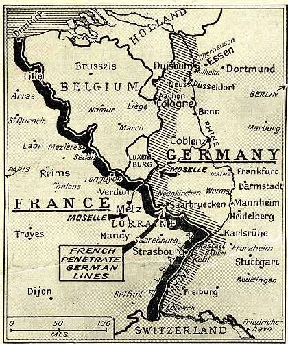 France Would Begin An Offensive Against Germanys Western Border Two