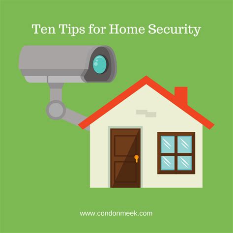 Ten Tips For Home Security Condon Meek Insurance Clearwater Florida