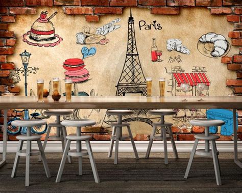 Custom 3d Wallpaper Continental Bakery Cake Shop Food Background Wall