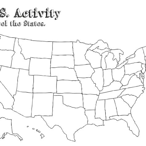 Print Out A Blank Map Of The Us And Have The Kids Color In States