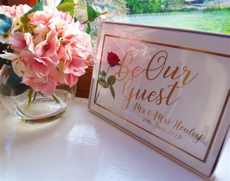 Personalised Be Our Guest Wedding Guest Book Etsy