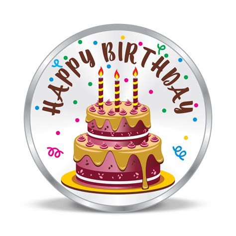 Precious Moments Buy 999 Pure Personalised Happy Birthday Silver Coin