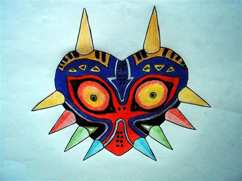 Majoras Mask Coloured By Princesszelda45 On Deviantart