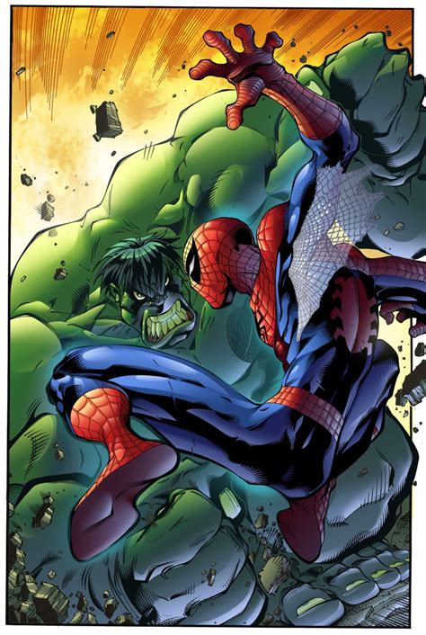 Spiderman Fan Art Spider Man Vs Hulk By Gabrielcolors
