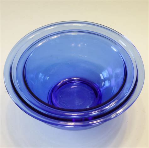 Cobalt Blue Liter Pyrex Mixing Bowl Glass Bowl Blue Etsy Pyrex