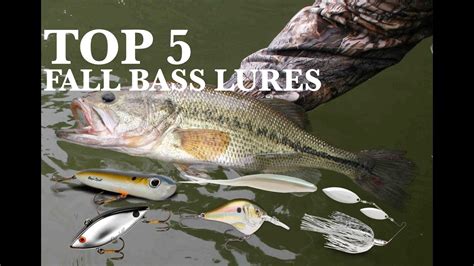 Top 5 Fall Bass Fishing Lures YouTube