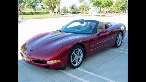 Sold 2002 1 Owner Magnetic Red Metallic Corvette Convertible 28k Miles