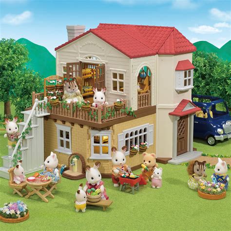 Calico Critters Red Roof Country Home T Set Fat Brain Toys