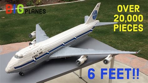 Custom Lego Pan Am 747 20000 Pieces Over 6 Feet Long Youtube