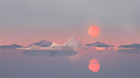 Iceberg Minimalist 4k Hd Artist 4k Wallpapers Images Backgrounds