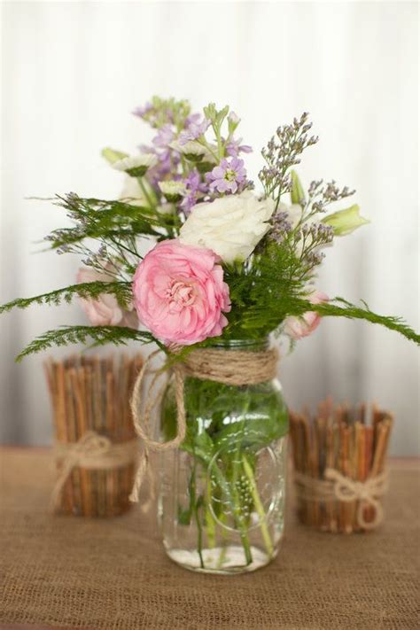Lucy Sweet Mason Jar Flowers Diy Diy Mason Jar Flower Arrangement