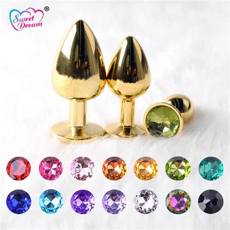 Buy Sweet Dream 3pcsset Golden Metal Anal Plug Stainless Steel Anal Beads