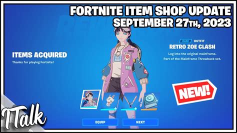 Fortnite Item Shop New Retro Zoe Clash Skin September 27th 2023 Fortnite Battle Royale