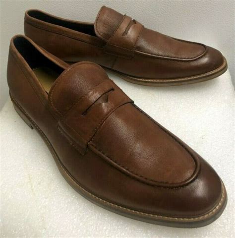 Aldo Brown Leather Loafer Mens Size 13 Nwob Ebay