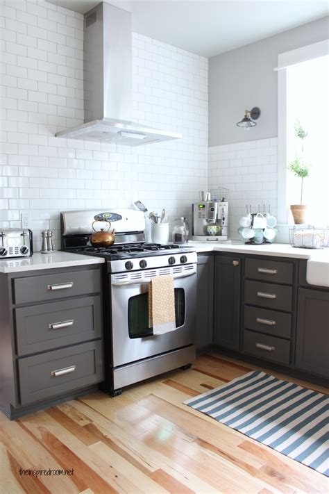 The second option is soft blue. Grey Kitchen Cabinets and How to Pull Them Off - Traba Homes