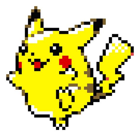 Pixel Art Pikachu Facile Pixel Art Pikachu Pixel Art Pokemon Pixel Art