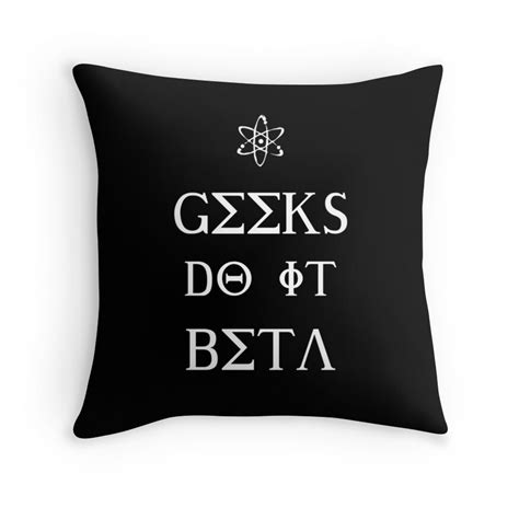 Geeks Do It Beta Throw Pillows By Samuel Sheats Redbubble