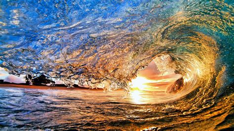 Wallpaper Sinar Matahari Laut Air Alam Refleksi Ombak Pantai