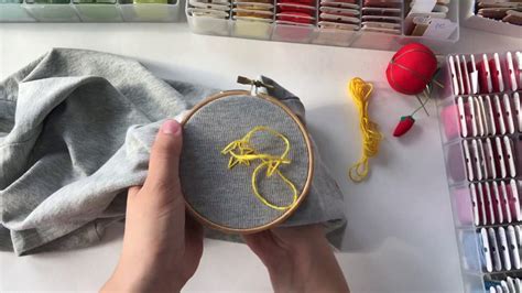 How to embroider a shirt without stabilizer. How to hand embroider on a T-shirt. Do you need a ...