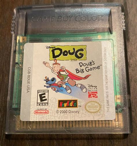 Disneys Doug Dougs Big Game Nintendo Game Boy Color 2000 For Sale