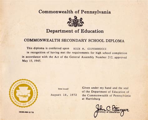 Candidates are expected to study and take a series of tests to certify their aptitude, knowledge and skills. File:GED-Diploma-with-Instructions-Pennsylvania-1972.pdf ...