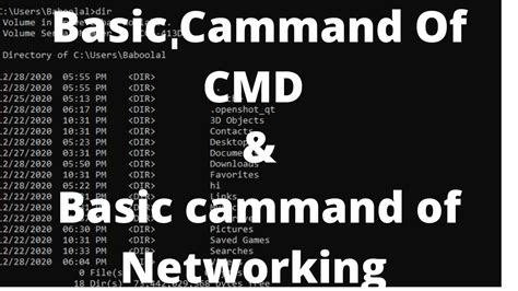 Some Cmd Commands Every Windows User Should Know Basic Networking