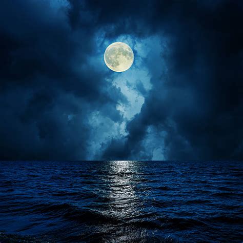 Moon Over Water Stock Photos Pictures And Royalty Free Images Istock