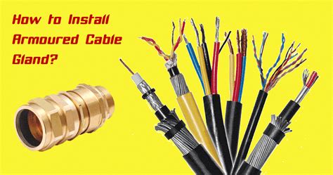 How To Install Armored Cable Gland Electrician World