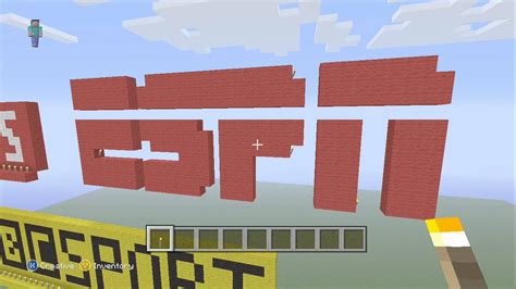 Espn Logo Pixel Art Minecraft Xbox 360 Edition Hd