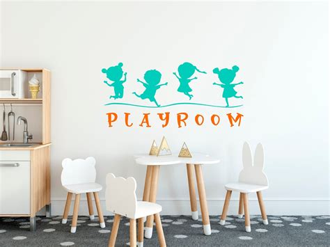 Playroom Wall Decal Playroom Wall Stickers Nursery Vinyl Etsy Ireland