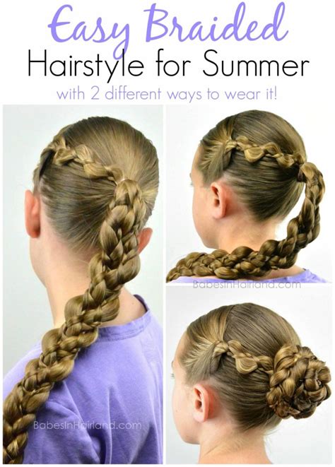 Easy Braided Style For Summer From