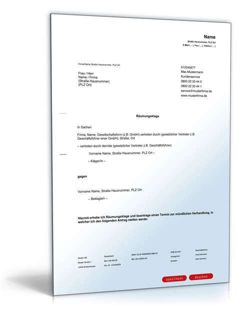 Mustervorlagen abmahnung fehlverhalten beim kunden / verhaltensbedingte abmahnung die abmahnung ist ein warnschuss des chefs was sind abmahnungsgründe? Räumungsklage gegen einen Mieter