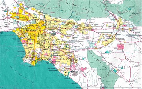 Mapas De Los Angeles Eua Mapasblog