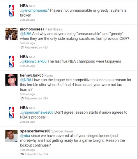 Nba Holds Twitter Question And Answer Session That Results In Pr