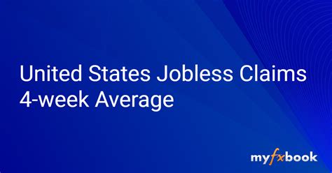 United States Jobless Claims 4 Week Average