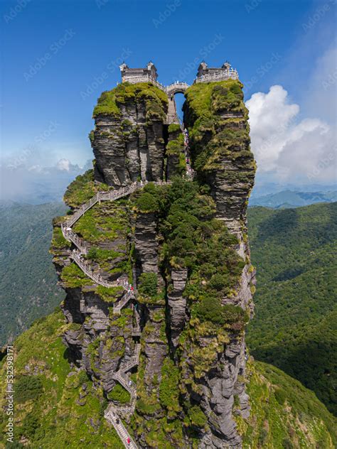 The Fanjingshan Or Mount Fanjing Located In Tongren Guizhou Province
