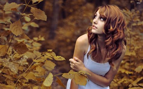 Women Autumn Wallpapers Wallpaper Cave