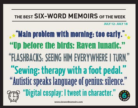 Digital Cosplay I Tweet In Character The Best Six Word Memoirs Of