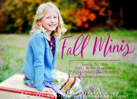 Announcing 2017 Fall Mini Sessions Christine Chardo Photography Blog