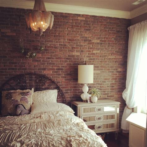 Extra sections cut to add broken brick to. 50+ Brick Wallpaper in Bedrooms on WallpaperSafari
