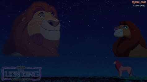 The Lion King Mufasa And Simba Love Night Sky Wallpaper Hd Simba Wallpaper 30452539 Fanpop