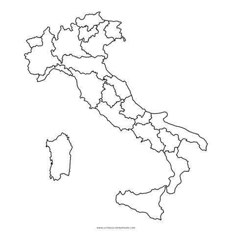 Dibujo De Mapa De Italia Para Colorear Ultra Coloring Pages
