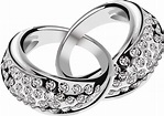 silver rings with diamonds PNG transparent image download, size ...