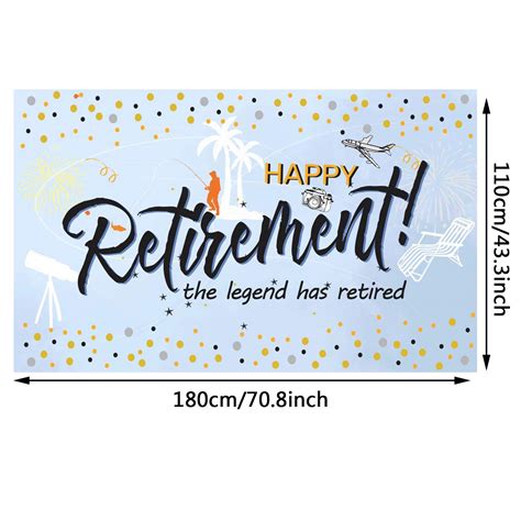 Buy Happy Retirement Party Decorations Large Retirement Party Banner