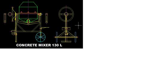 Concrete Mixer Lts Cad Drawing Cad Files Dwg Files Plans And